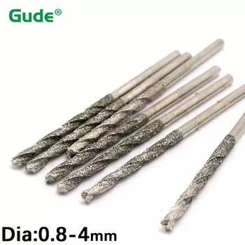 Алмазное сверло спиральное 0,8-4 мм