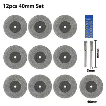 XCAN 10 шт. 16-60 мм алмазная пила мини алмазный шлифовальный круг циркулярная пила для вращающегося инструмента Dremel мини отрезной диск,Диски алмазные отрезные,Диски алмазные отрезные для гравера