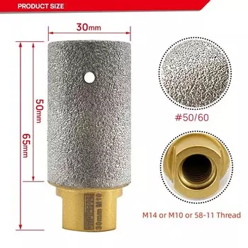 DT-DIATOOL Алмазные фрезы для плитки M14 10-35 мм