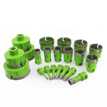 Алмазные коронки FACHLICH 5/8"-11, диаметр 6-152 мм