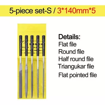 Алмазные напильники BSIDE 3x140 мм, набор 10/5 шт.