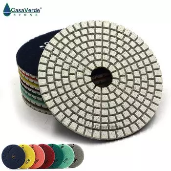Алмазные полировальные диски Casaverde DC-BWSPP02 4 дюйма 7 шт.