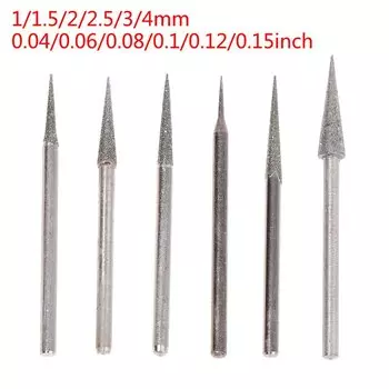 Алмазные шлифовальные головки JETTING, 6 шт., 1-4 мм