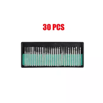 Алмазные сверла для заусенцев, сверло из стекла и металла для Dremel Craftsman, вращающийся инструмент, 1/8 дюйма (3 мм), хвостовик w/коробка, 90 шт.