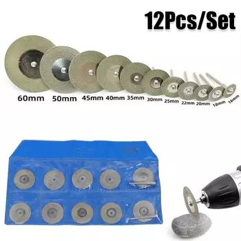 10 шт., алмазные насадки для дрели, 16-45 мм