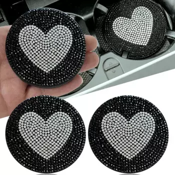 Алмазный подстаканник для воды, нескользящий коврик, силикагелевый подстаканник, подстаканник, коврик, гаджет, блестящие водонепроницаемые аксессуары для интерьера автомобиля