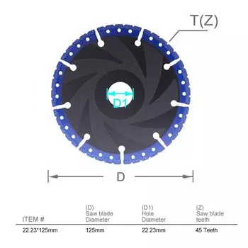 Алмазный режущий диск XCAN 100/115/125/150/180/230 мм