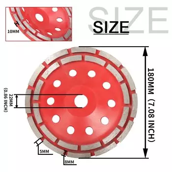 Алмазный шлифовальный диск 100/115/125/150/180 мм, алмазный шлифовальный круг, абразивные инструменты для бетона, металлообработка, режущие диски, круглая пила