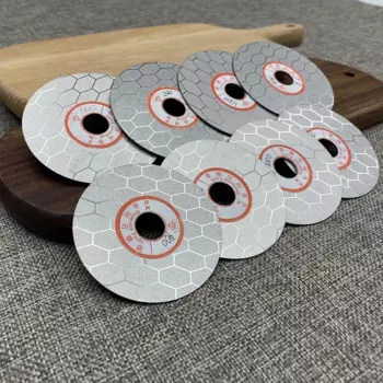 Алмазный шлифовальный диск 65/70 мм, двусторонний шлифовальный диск, Нефритовый вольфрамовый стальной стеклянный уплотнитель, Гравировальный шлифовальный диск, алмазная точилка