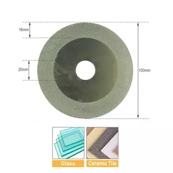 Алмазный шлифовальный диск RAMS BRALIN для стекла, плитки, камня