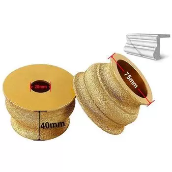 Алмазный шлифовальный круг для угловой шлифовальной машины, диаметр 75 мм, 407 #