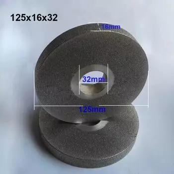 Алмазный шлифовальный круг, полировальный диск, параллельное 125x16x32 отверстия, шлифовальные инструменты с трех сторон для полировки
