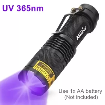 Alonefire SK68uv ультрафиолетовый фонарик 395/365 нм