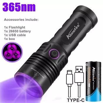 AloneFire SV53 УФ-фонарик 60Вт 365нм