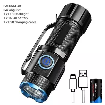 AloneFire X66 тактический фонарик черный