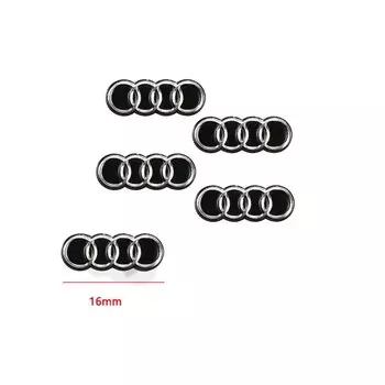 Алюминиевая эмблема, наклейка на удаленный ключ автомобиля, аксессуары для Audi A1 A2 A3 A4 A5 A6 A7 A8 Q1 Q2 Q3 Q4 Q5 Q6 Q7 Q8 TT RS3 RS7