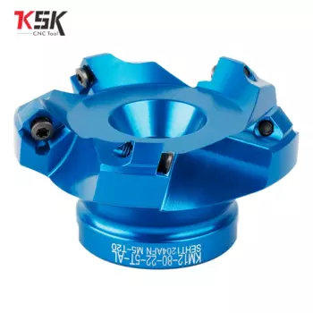 Алюминиевая Концевая фреза с плоской головкой, 45 °, KM12, 80 100, карбидная вставка SEKT1204, токарный станок с ЧПУ, торцевая фреза