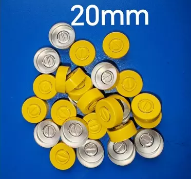Алюминиевая крышка 20 мм, 1000 шт./лот, фармацевтические крышки, алюминиевые крышки для обжимной стеклянной пробирки, алюминиевая уплотнительная крышка
