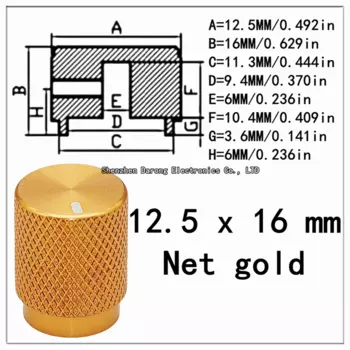 Алюминиевая крышка ручки потенциометра DRDZ