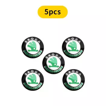 Алюминиевая наклейка на автомобильный ключ 14 мм, наклейки для Skoda Octavia MK2 MK 2 3 A5 A7 A8 Fabia Karoq Superb Rapid Kamiq Scala