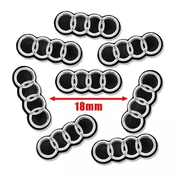 Алюминиевая наклейка на удаленный ключ автомобиля, эмблема, украшение, аксессуары для Audi A1 A2 A3 A4 A5 A6 A7 A8 Q1 Q2 Q3 Q4 Q5 Q6 Q7 Q8 TT RS3 RS7