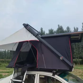 Алюминиевая палатка для 3 человек, треугольная раскладная автомобильная палатка на крышу, для отдыха на открытом воздухе и походов