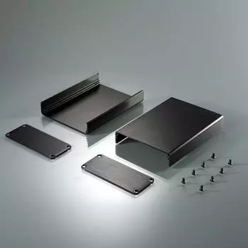 Алюминиевая распределительная коробка 88*38 мм черная