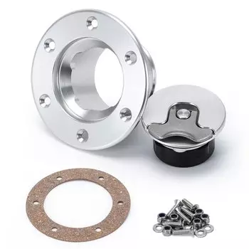 Алюминиевая заготовка для топливного элемента LIZHI RACING/крышка для резервуара для топливного перенапряжения, 6 болтов для поверхностного окисления, внутренний диаметр 35,5 мм