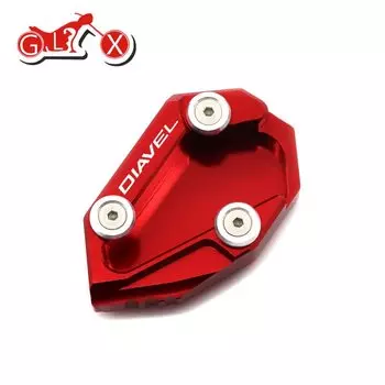 Алюминиевые аксессуары для мотоциклов с ЧПУ для Ducati diavel 1200 2010-2016 2017, подставка с боковой подставкой, увеличитель, пластина