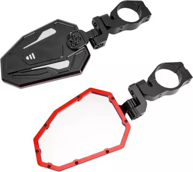 Алюминиевые боковые зеркала заднего вида KEMiMOTO UTV подходят для корпуса с зажимом 1,7-2 дюйма для Can Am Maverick X3, совместимы с Polaris RZR