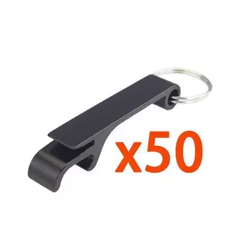 Алюминиевые открывалки для бутылок, 50 шт.