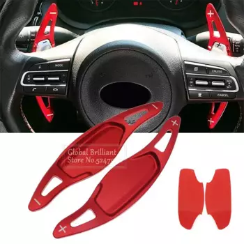 Алюминиевые парные автомобильные аксессуары для Kia Stinger CK K8 2018 2019 2020 CNC, удлинитель переключателя рулевого колеса