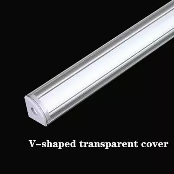 Алюминиевые профили для светодиодных лент HOSDALY 0,5 м, молочный белый/прозрачный