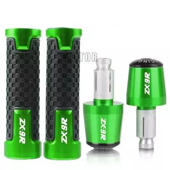 Алюминиевые ручки для мотоцикла CNC 7/8 дюйма 22 мм, ручки руля, зажимы для KAWASAKI ZX9R 2000 2001 2002 2003 ZX 9R ZX 9 R zx9r zx 9r