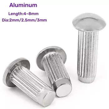 Алюминиевые заклепки 100 шт., диаметр 2/2.5/3 мм