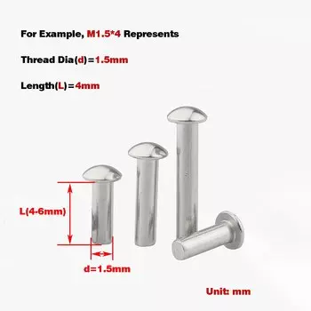 Алюминиевые заклепки M1.5