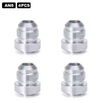 Алюминиевый AN4 AN6 AN8 AN10 AN12 прямой мужской сварочный фитинг адаптер сварной булочки закидывающийся шланг фитинг 4 шт./компл