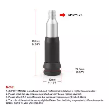 Алюминиевый автомобильный преобразователь головки переключения передач M18*1,5 или M12*1,25 для автоматической коробки передач, адаптер ручки переключения передач автомобиля