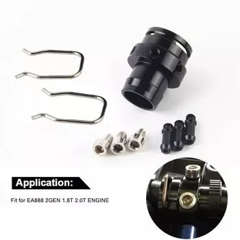 Алюминиевый автомобильный турбоусилитель, переходник для VW GOLF MK6 AUDI A3 4 TT Leon 1,8 2.0TSI EA888 2gen 1,8 t 2,0 t двигатель, черный