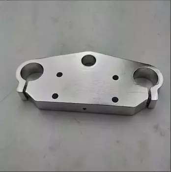 Алюминиевый мотоциклетный кронштейн для руля, 22 мм, 7/8 дюйма, 33 мм, Перевернутый Амортизатор направления устройства, верхняя и нижняя пластины