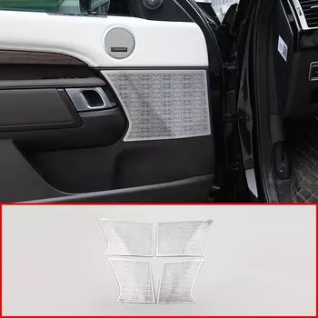 Алюминиевый сплав, автомобильная дверь, аудиодинамик, накладка, наклейка для Land Rover Discovery 5 LR5 L462 2017-2020, аксессуары для автостайлинга