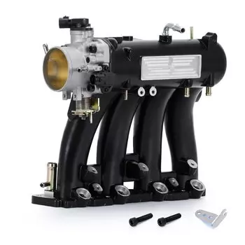 Алюминиевый впускной коллектор D15 D16 D-SERIES с корпусом дроссельной заслонки 70 мм и TPS для 1988-2000 HONDA CIVIC CRX DEL SOL