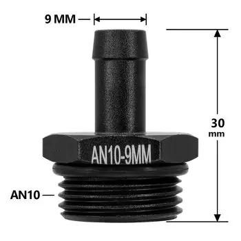 Алюминий AN6 8 10 12–1/2 NPT 1/4 NPT AN–M16 M18x1,5 Метрический переходник для топливного шланга Фитинг с резьбой для автомобильного масляного охладителя СИСТЕМА
