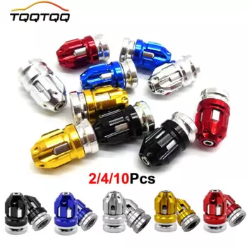 Колпачки клапанов шин из алюминиевого сплава, колпачки для штока колес автомобиля, колпачки для автомобильных шин, противоутечный клапан, подходит для мотоциклов, автомобилей, велосипедов