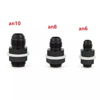 Алюминиевая перегородка для топливных элементов AN6 AN8 AN10, аксессуары, черная перегородка для топливных элементов, адаптер для перегородки