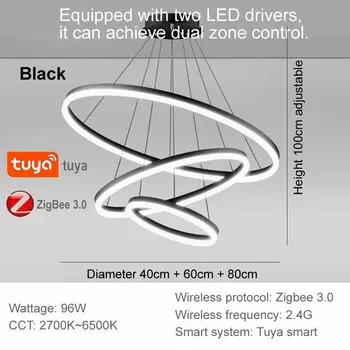 ALZLZLAC Потолочная люстра Tuya Zigbee