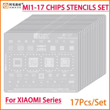 Amaoe BGA реболлинговый трафарет для припоя, Оловянная сетка для Xiaomi 12/11/10 ultra Redmi K20 K30/Pro K50 Note CPU MI6/7/8/9/10/11 IC