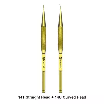 AMAOE , прямой/изогнутый, для быстрого технического обслуживания, высокотвердый зажимной пинцет из титанового сплава