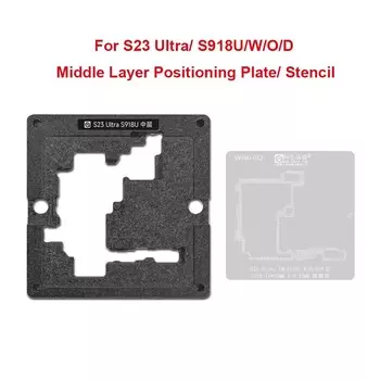 AMAOE Станция шаблонов трафаретов для реболлинга среднего слоя для Samsung S24Ultra S23Ultra S22