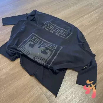 Американская уличная одежда, футболки с вырезами, хлопковый топ с двойной головой орла, повседневные свободные мужские и женские футболки Kanye с коротким рукавом